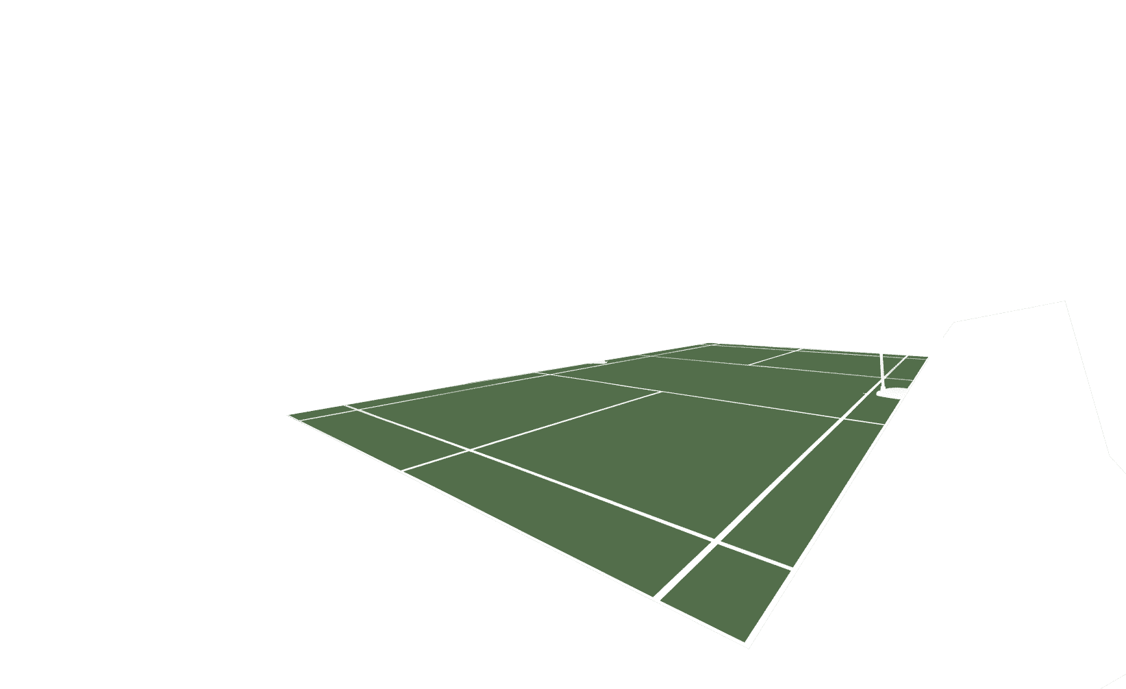 Peinture terrain de Badminton